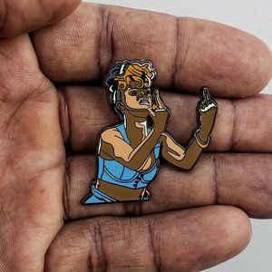 RIHANNA ENAMEL PIN